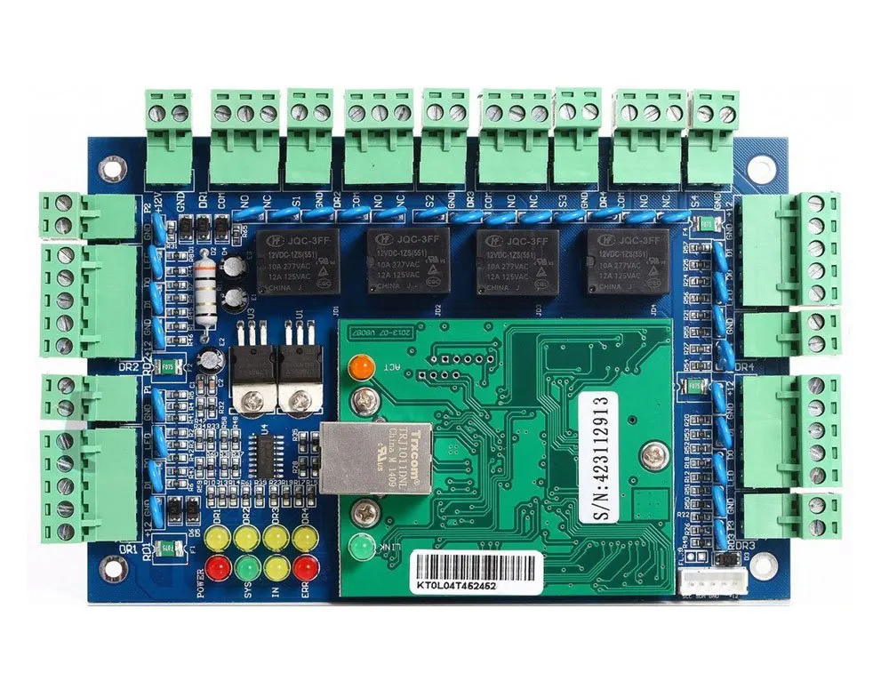 4 Door Access Controller Working